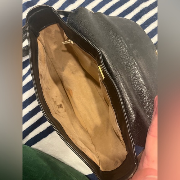 OROTON Australian Black Cowhide Genuine Leather Crossbody Bag - Picture 5 of 13